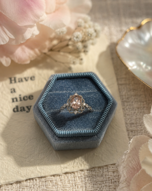 Blush Light | Natural Morganite Vintage Ring