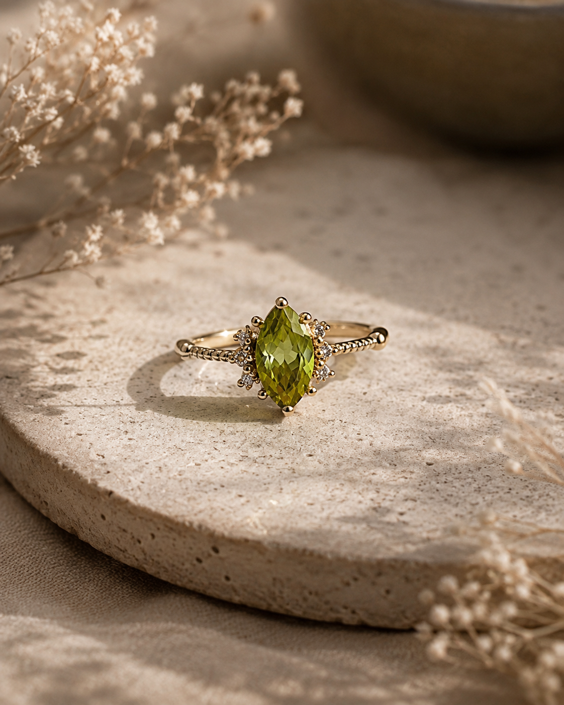 Olive Bloom Ring